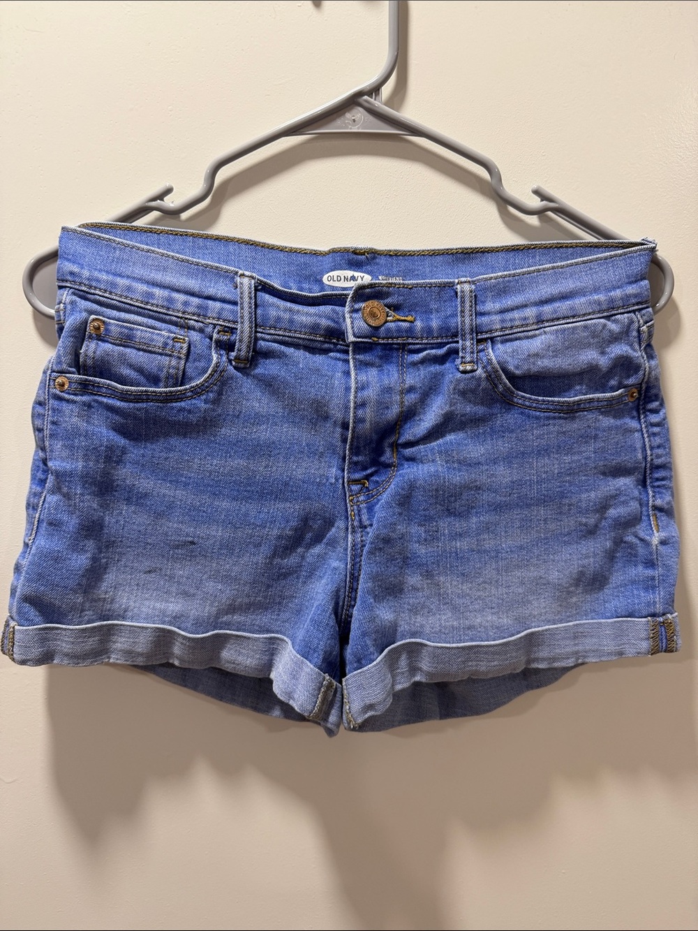 Old Navy Blue Denim Rolled-Hem Women's Shorts